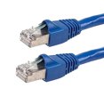 thumbnail image 1 of Cat6A 24AWG STP Ethernet Network Patch Cable - Blue - Monoprice®, 1 of 2