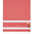 thumbnail image 5 of Selenly 100% Cotton Turkish Towel | Turkish Beach Towel Quick Dry | Pre-Washed Gym Towel | 37x71 Inches Bath Towel | Soft and Absorbent Peshtemal - Coral Red, 5 of 6