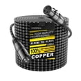 thumbnail image 1 of Cable XLR VANDESAIL Extensión XLR trenzada de nailon largo de 76 m, 1 of 8