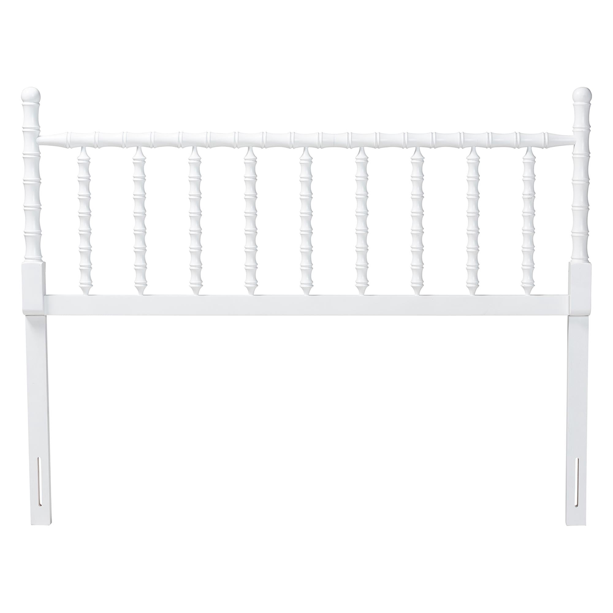 Baxton Studio Edaline Traditional Headboard, Queen, White