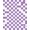 Purple White, Pattern 1, variant on ODIKA Interlocking Motif Grid Crisp Border Symmetrical Purple Checkered Plaid Playful Pet Friendly & Kids Safe Play for Playroom, Bedroom, Reading Nook