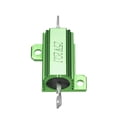 thumbnail image 2 of 25W 2 Ohm Aluminium Housing Chassis Mount Wirewound Power Resistors Green 5pcs, 2 of 4