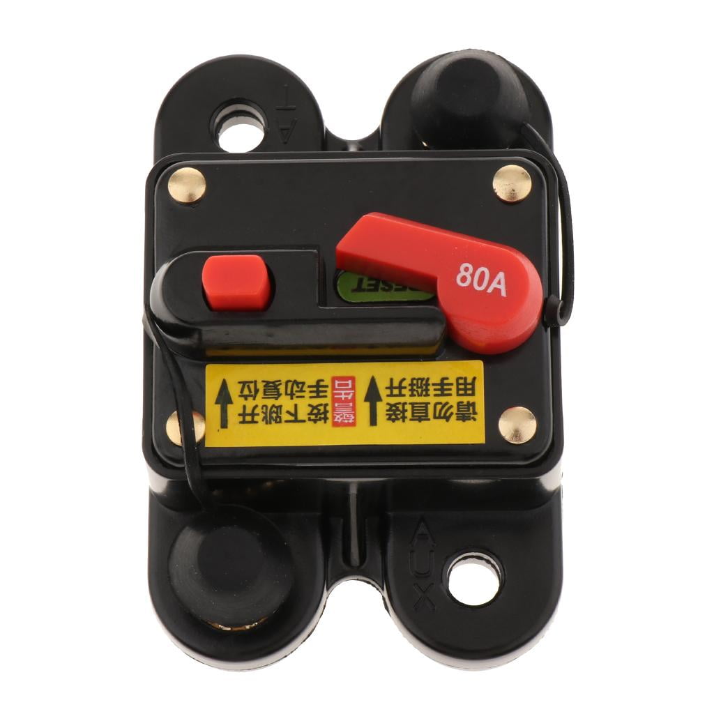 Cllena 80 Amp Circuit Breaker for Car Truck Rv ATV Marine Boat Vehicles/electronic systems 