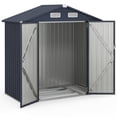 thumbnail image 1 of Costway 6.3' x 3.5' Outdoor Storage Shed with Base Floor 4 Vents Waterproof & Windproof, 1 of 10