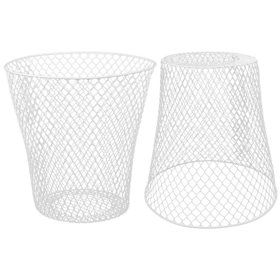 2 Pcs Plant Protection Cover Net Gazebo Garden Flower Pot White