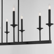 Quorum International 6505-8-59 Eldorado 8 Light 48 Wide Taper Candle Linear Chandelier -