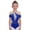 Blue, variant on Kids Girls Sparkly Rhinestone Short Sleeve Gymnastics Leotard Skating Jumpsuit Tumbling Bodysuit Biketard Blue 6