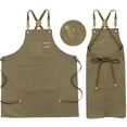 thumbnail image 5 of TELOLY Kids Aprons Adjustabletool Waterproof for Cooking Painting Gardener Canvas Apron for 6-12 Girls and Boys Kids Aprons for Painting, 5 of 7