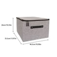 thumbnail image 4 of Caja de almacenamiento con cremallera, ropa interior práctica, sujetador, calcetines, cajas organizadoras lavables, artículos diversos con Almacenamiento y organización del hogar Gris oscuro Bearachild HA077474-02, 4 of 6