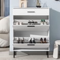 thumbnail image 3 of Shoe Cabinet for Entryway,Shoe Storage Cabinet Shoe Rack Organizer with 2 Flip Drawers for Entryway,White, 3 of 7