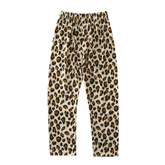 XEGLSBU Girls Leggings Size 7-8 Toddler Yoga Girls Pants Summer Leggings Cartoon Fashion Printed Leggings Sports for Children Girls Leggings Size 10 Brown Size 5-6 Years