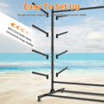 thumbnail image 5 of Topcobe Heavy-Duty Freestanding Kayak Storage Rack, 8-Unit Kayak Stand with Wheels, Perfect for Garage, Indoor & Outdoor, 58"D x 45.9"W x 82.3"H, 5 of 11