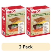 (2 pack) NESCO Quart Vacuum Sealer Bags (9" x 12"), 50-Count BPA-Free Vacuum Seal Bags for Freezer Storage and Sous Vide, Works With Nesco and FoodSaver Vacuum Sealer Machines