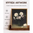 thumbnail image 4 of HFDF Vintage Floral LargeWall Art, Rose Bouquet Flower Paintings Decor Aesthetic, Canvas Print Artwork, Still Life Retro Wall Pictures for Bedroom Living Room 16x24inch Framed, 4 of 6