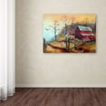 thumbnail image 3 of Trademark Fine Art 'The Red Barn And The Hawk' Canvas Art by Arie Reinhardt Taylor, 3 of 3