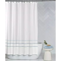 Hotel Collection Borderline Shower Curtain 100% Cotton 72x72