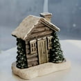 thumbnail image 6 of Log Cabin Incense Burner, Christmas Village Houses Resin Incense Cone Burner with 2 Incense Cones, Aromatherapy Diffuser Home Tabletop Decorations(Brown, 3.94x3.15x4.33in), 6 of 8