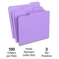 thumbnail image 2 of Reinforced File Folders Letter Size - 1/3 Cut, 200/Carton - Durable Paper File Folders for Office, School & Home Organization - Color Coded Filing System, 2 of 4