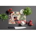 thumbnail image 3 of Labrador Retriever Cozy Christmas Glass Cutting Board Large 12 in x 15 in, 3 of 5