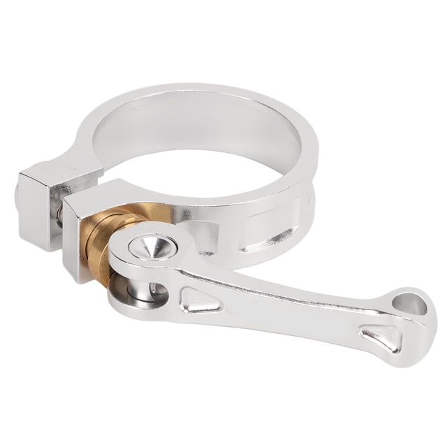 Collar De Tija De Sillín, Abrazadera De Tija De Sillín De Bicicleta De Liberación Rápida Antiabrasión De 41 Mm Para Bicicleta Plegable Fyydes Plata