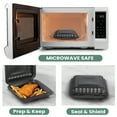 thumbnail image 6 of Northlight 150-Count Single Compartment Hinged Black Meal Prep/Take Out Containers - 9", 6 of 7