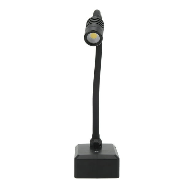 Luces de trabajo LED Lámpara recargable USB, lámpara de mesa inalámbrica Lámpara de trabajo de cuello de cisne 3 modos de brillo Lámpara de escritorio de luz de trabajo portátil con 2 puertos de carga