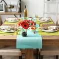thumbnail image 3 of Aqua PVC Doubleframe Table Runner 14x72, 3 of 3