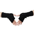 thumbnail image 3 of Women's Gloves Mittens Women Girl Knitted Arm Fingerless Keep Warm Winter Gloves Soft Warm Mitten,Women's Accessories Gloves Mittens, 3 of 4