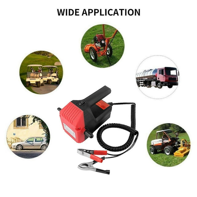 Oil Pump, 12V 60W Electric Diesel Transfer Pump Oil Extractor Pump for Cars, Motorcycles, RVs, Boats, Riding Mower