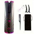 thumbnail image 3 of Wireless Automatic Curling Iron Portable Curling Wand With LCD Display Rechargeable Hair Curler For Hair Styling, 3 of 5