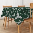 thumbnail image 3 of Duangreer Merry Christmas Theme Rectangle Tablecloth, Holly Xmas Tree Snowflake Print, Washable Table Cover for Party Picnic Indoor Outdoor Decor, 52 x 70 Inch, 3 of 6