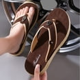 thumbnail image 2 of Xfvqtps Mens Flip Flops Casual Indoor Outdoor Comfortable Thick Sole Non-Slip Lightweight Summer Slides, 2 of 8