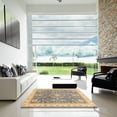 thumbnail image 7 of Ahgly Company Machine Washable Indoor Rectangle Abstract Dark Almond Brown Area Rugs, 8' x 12', 7 of 7