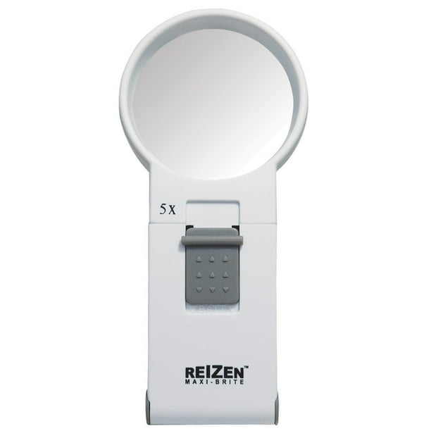 Reizen MaxiBrite LED Handheld Magnifier 5X