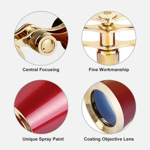 Nishore Telescope,Metal Theater With Adjustable Handle Cloth Handle Cloth Concert Theater With Adjustable 3x25 Opera Women Metal Theater Opera Buzhi Bortt Dsfen