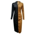 thumbnail image 4 of Lilgiuy Women Autumn And Winter Soild Long Sleeve V-Neck Casual Dress, 4 of 5