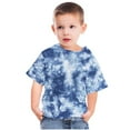 thumbnail image 5 of SDNall Toddler Girls Shirts & Blouses Girls Tie Dye Shirt Shirts for Short Sleeve Graphic Round Neck Crop Top for 3-14 Years Age:9-10 Years, 5 of 9