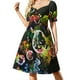 thumbnail image 1 of Happy Bubbles - Redbubble Moda y Accesorios para el Hogar por Winnie Tam Vestido de Manga Corta Vestido de noche de mujer ropa de mujer, 1 of 7