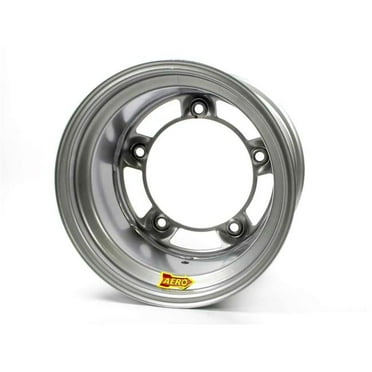 Aero Race Wheels 58-000540 58 Series 4 in. Back Spacing Rolled Wheel, Silver, 15 x 10 in.