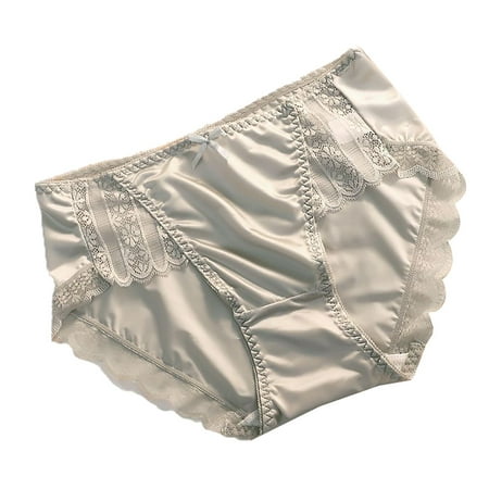 Endives Panties for Women Lace Hottie Non Marking Breathable Ice Silk Thin Of Medium High Waist Pure Desire Shorts