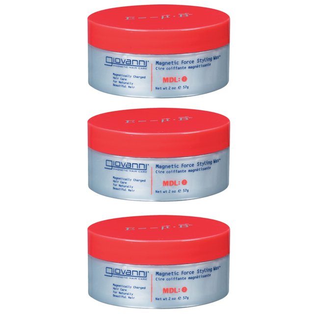 Giovanni - Pomada de cera para estilizar, Cera de estilo de fuerza magnética, 2 Ounce - 3 Pack Giovanni NA