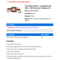 thumbnail image 2 of Front Brake Pad Set - Compatible with 2006 - 2009 Chevy Trailblazer SS 2007 2008, 2 of 2