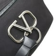thumbnail image 4 of Pre-Owned Valentino V Logo Body Bag/Belt Bag in Black Canvas and Leather for Women., 4 of 13