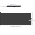 thumbnail image 3 of Outsunny 13' x 5' Retractable Side Awning, Garden Privacy Screen, Black, 3 of 10