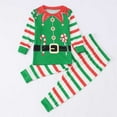 thumbnail image 2 of FYDUU Kids Christmas Outfits Candy Cane Striped Print Long Sleeve Tops And Pants Sleepwear 2 Piece Set Fot Boys Girls Christmas Family Clothing Sets Comfort, 2 of 7
