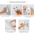 thumbnail image 4 of Electric Toothbrush Holder, Upgraded Magnetic Toothbrush Holder Stand Wall Mounted, Adhesive Toothbrush Organizers (white grey), 4 of 5