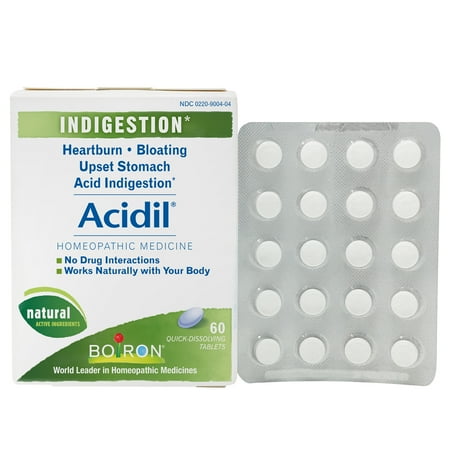 - Boiron Acidil Indigestion Relief Tablets, 60 Ct