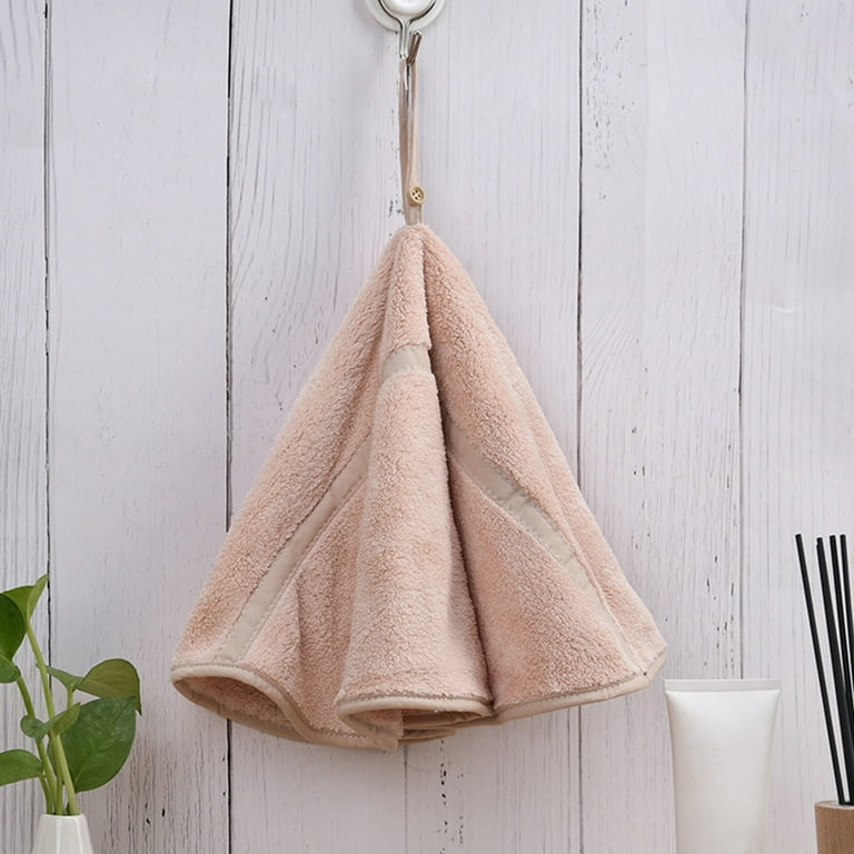 Round hand towel with loop sale