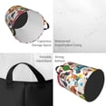thumbnail image 4 of Balery Transports with Animals Round Laundry Basket with Handles Waterproof Freestanding Laundry Hamper for Clothes Toys in the Dorm and Family-Small, 4 of 8