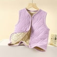 thumbnail image 4 of Ugoldhm Baby Quilted Vest, Soft Jacquard Sleeveless Jacket, Lightweight & Warm Padded Gilet, Sizes 4-16, 4 of 6
